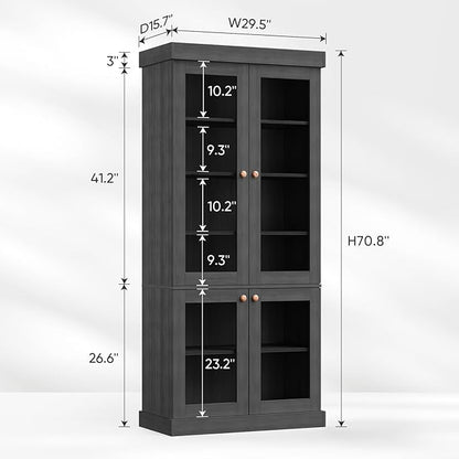 🌟 Modern Farmhouse Bookcase | Adjustable Shelves | Perfect for Books & Decor 🏡📖