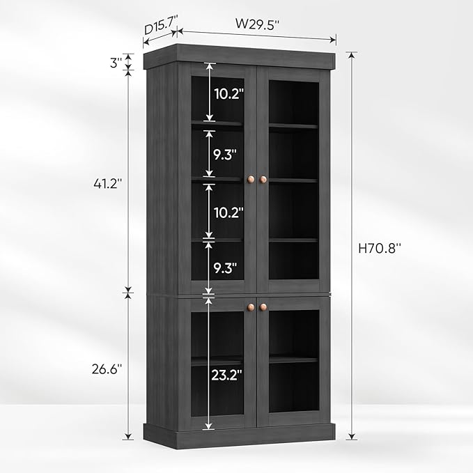 🌟 Modern Farmhouse Bookcase | Adjustable Shelves | Perfect for Books & Decor 🏡📖