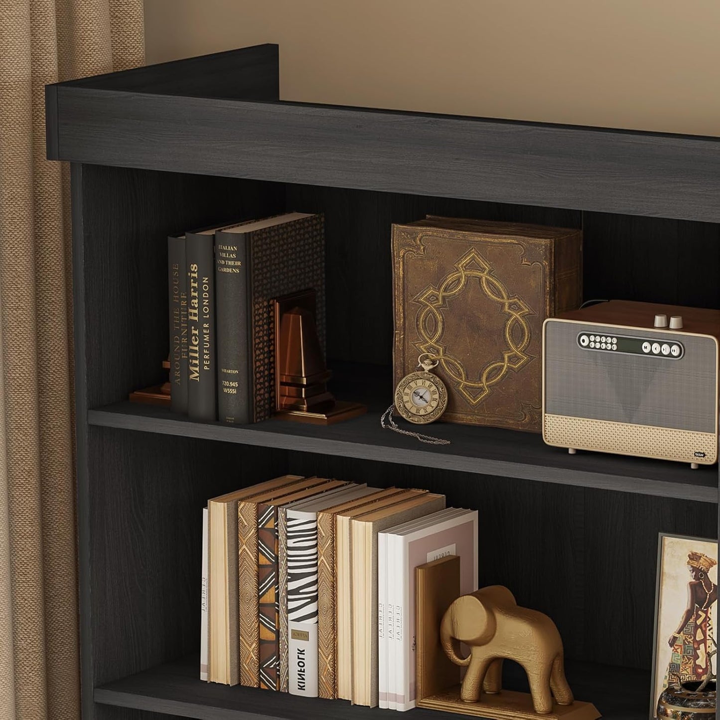 🌟 Modern Farmhouse Bookcase | Adjustable Shelves | Perfect for Books & Decor 🏡📖