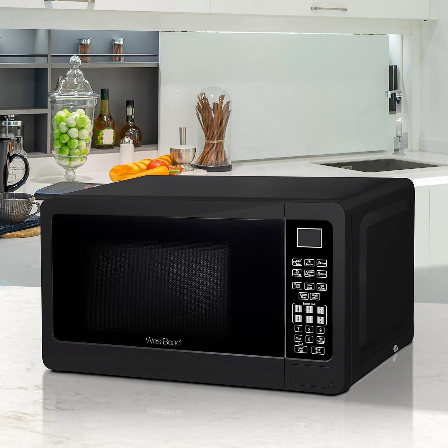 Easy Cook 0.7 Cu Ft Microwave 🍕☕ One‑Touch Meals & Snacks | Fast & Space‑Saving